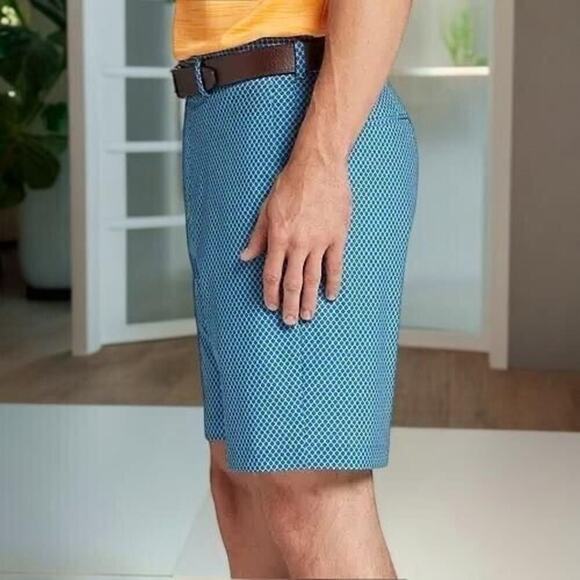 Walter Hagen Micro Menswear Blue P11 Regular Fit Golf Shorts, Waist 32, NWT! - Picture 3 of 11